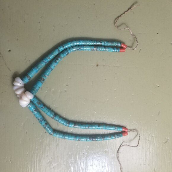 Native American Turquoise necklace / choker Vintage - Picture 5 of 7